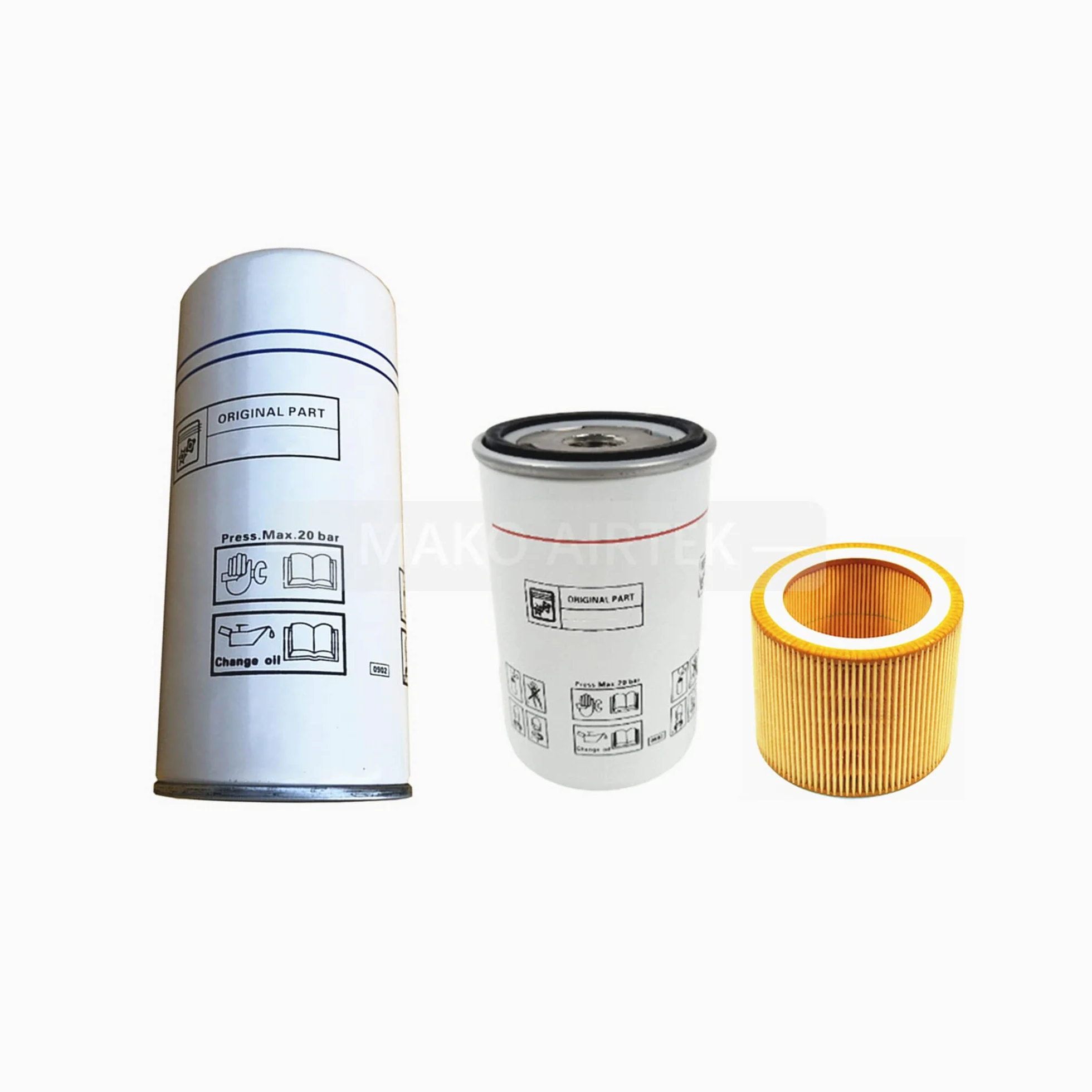 Kit filtri compatibili con Atlas Copco (6221372850 6211472550 6211473950)