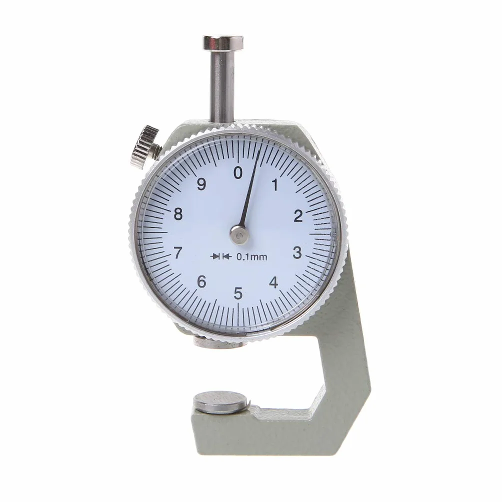 Dial Thickness Gauge 10 20 mm Pelle spessore carta metro tester precisione 0,1 mm