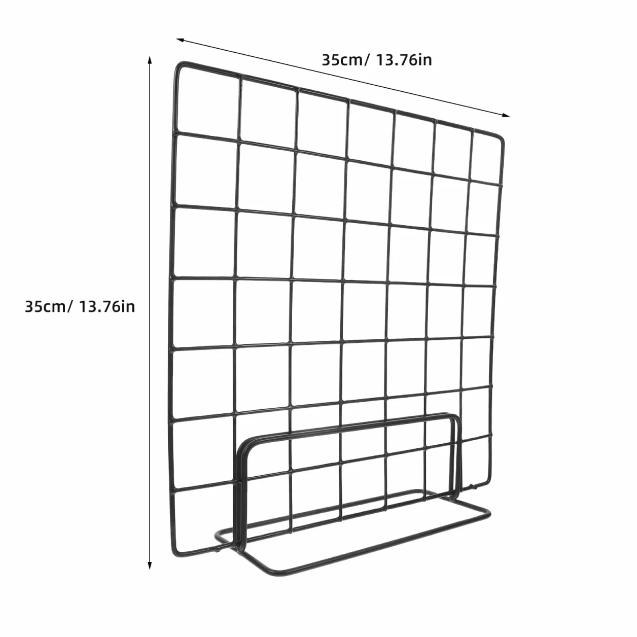 Amosfun Pannello a griglia da parete con base, 35 x 35 cm, espositore da tavolo per foto, espositore artigianale per casa, ufficio, bancarella