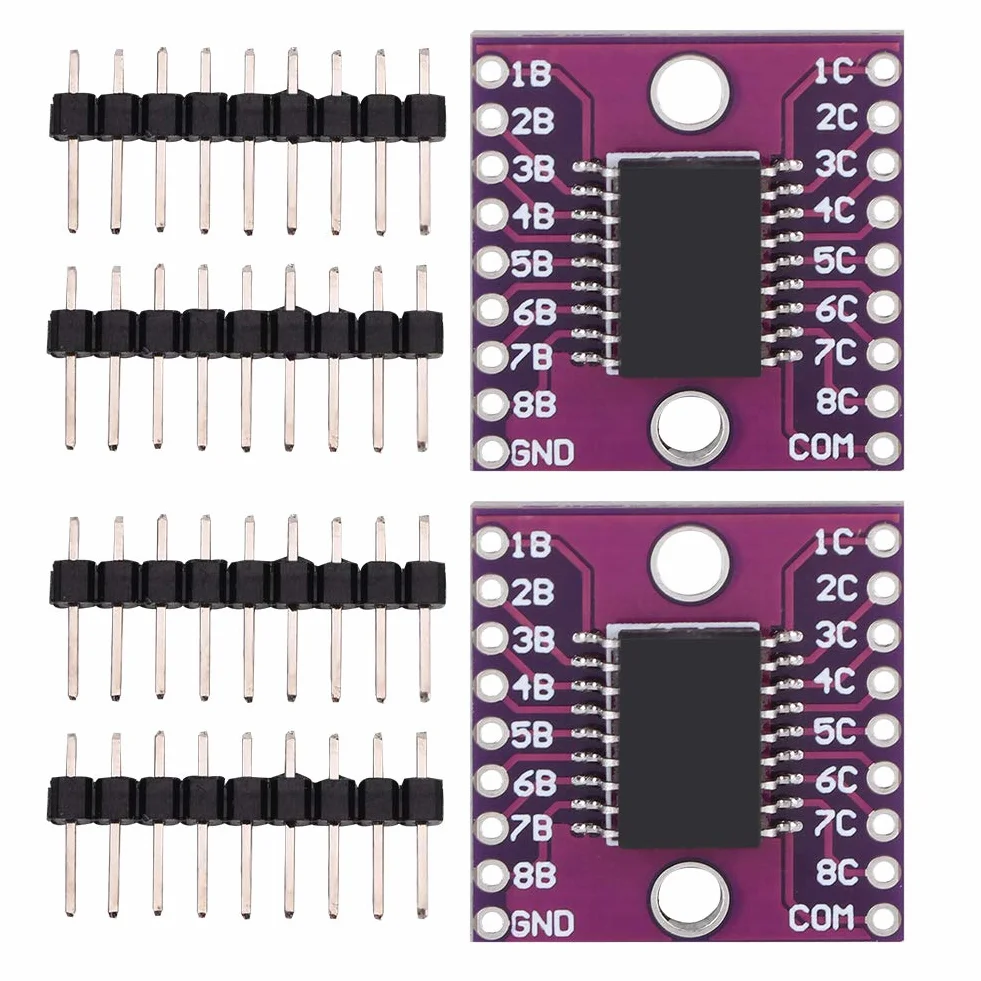 2 Pezzi Modulo ULN2803A Driver Relè Transistor Darlington Tensione Ingresso DC30V 50V 500mA Accessori Elettrici Industriali
