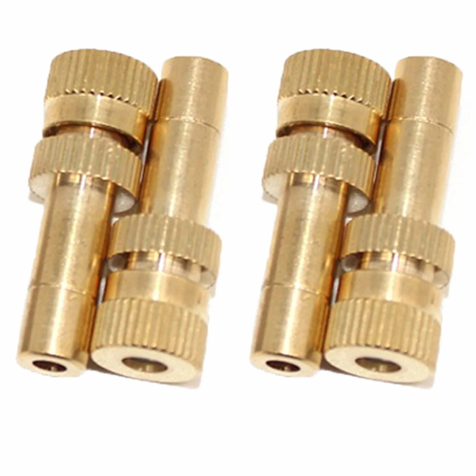 50 ugelli nebulizzatori a bassa pressione per sistema di raffreddamento, ugelli nebulizzatori in ottone, connettore rapido, ugello nebulizzatore per acqua per patio, giardino, kit di irrigazione, co