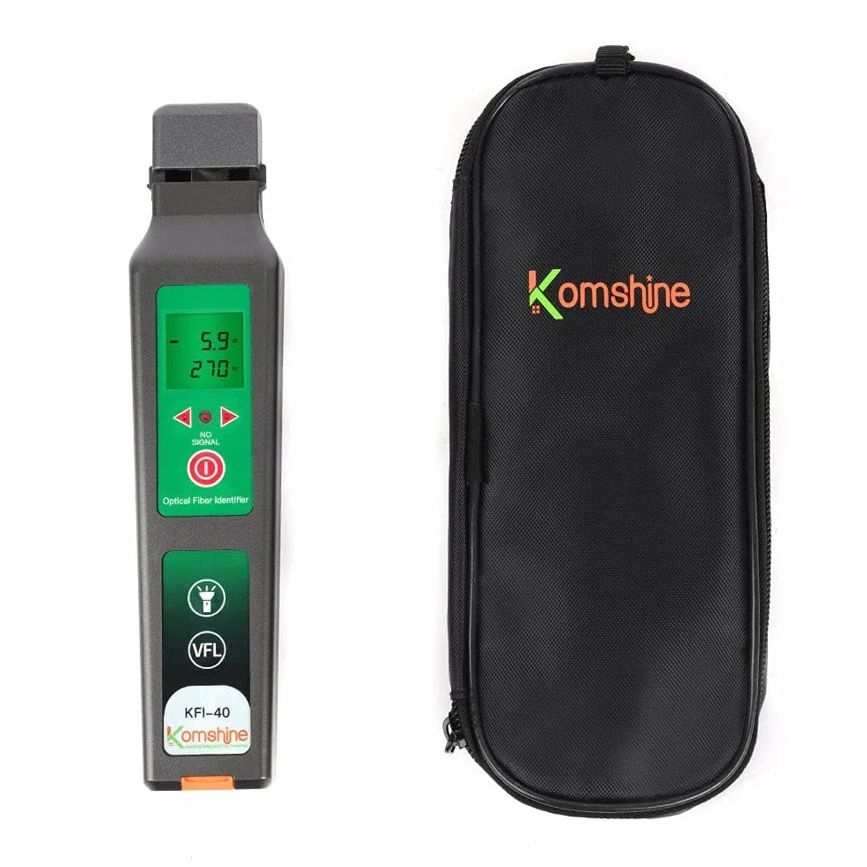 Identificatore fibra ottica Komshine KFI-40 con funzione VFL da 10 mW, display LED