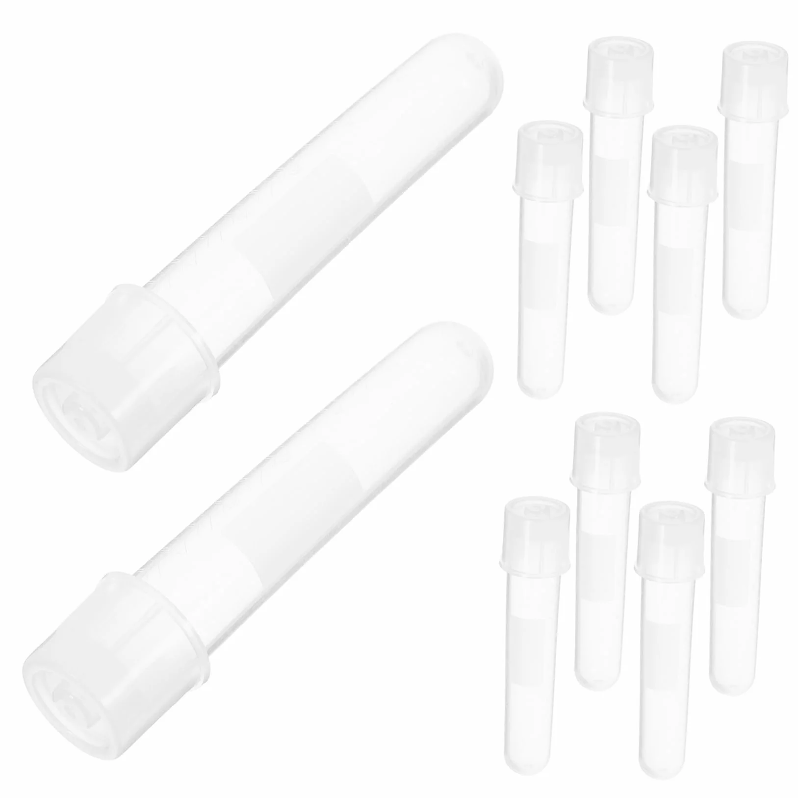 Tubo Di Cultura Con Coperchio Provette Da Laboratorio per Campioni Liquidi 10 pezzi