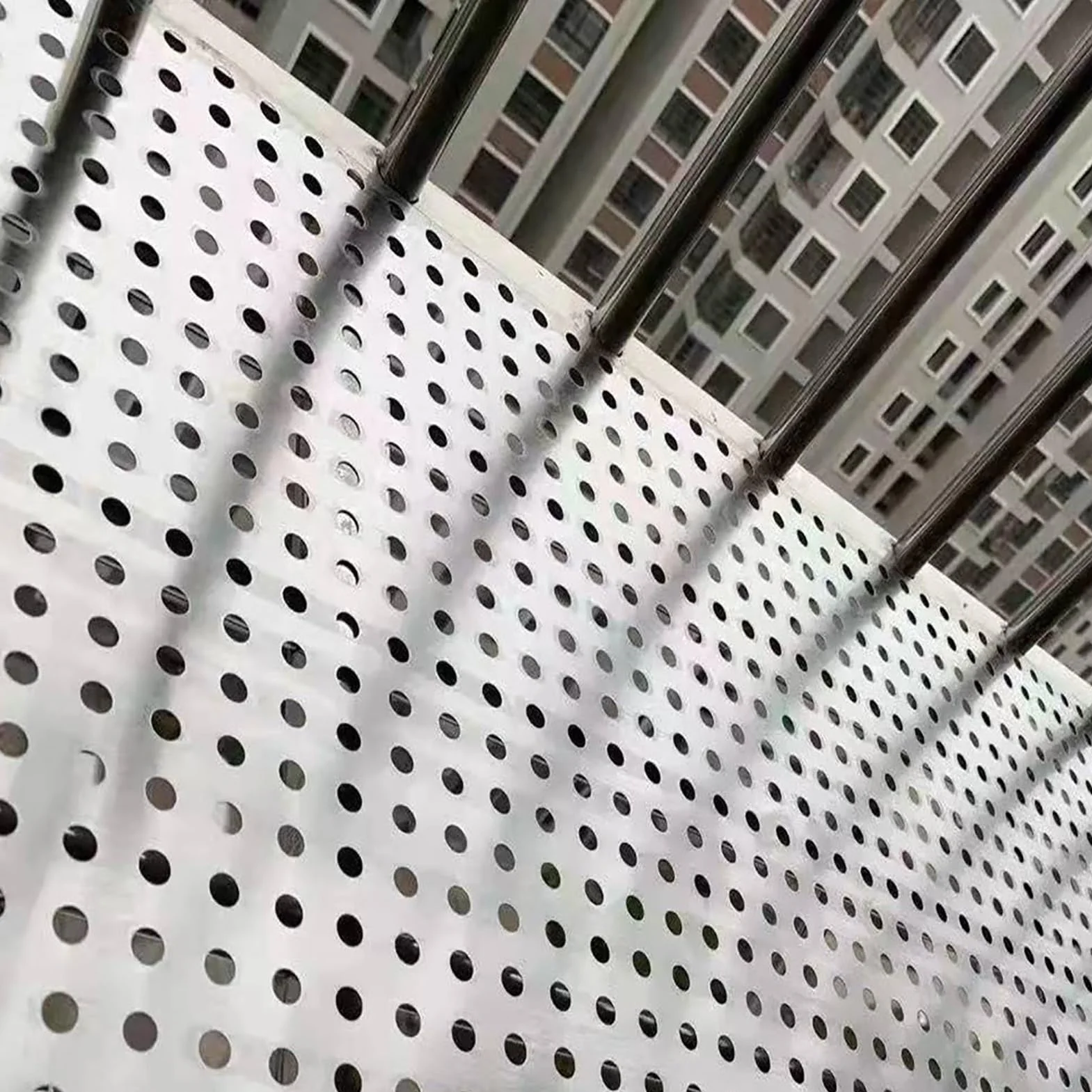 Generico Pannelli di tamponamento for balaustra, lamiere perforate, Schermo in lamiera Metallica Lamiera Perforata in Acciaio Inossidabile 304 for ringhiera del Balcone, Patio(70x120cm)