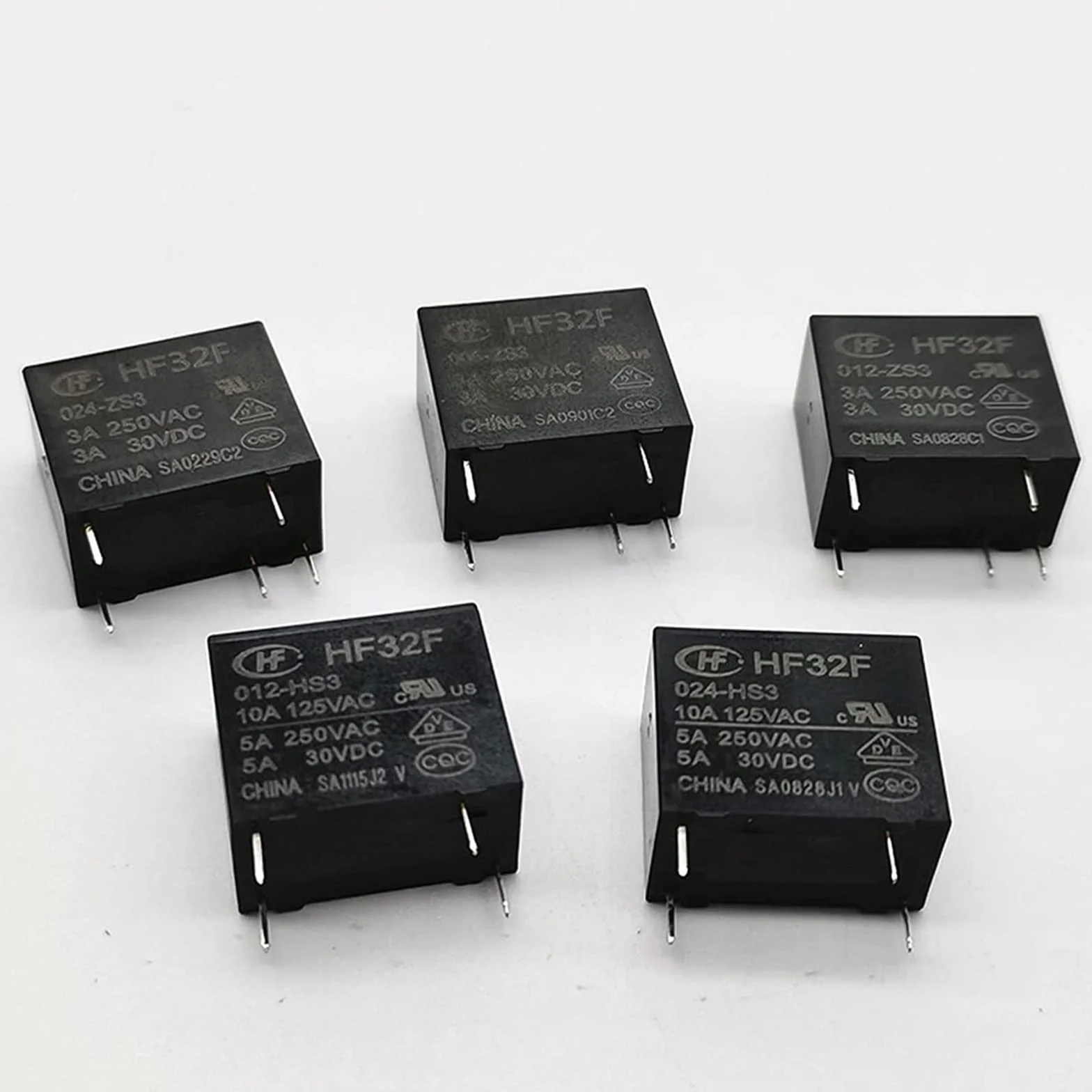 Relè 5pcs ad alta corrente del relè modulo circuito fai-da-te 32f-g-005 012 024-hs3 4 pin