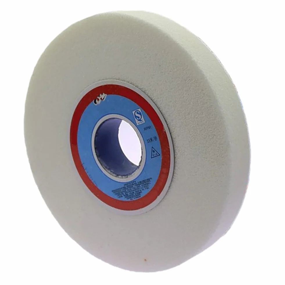 Disco Abrasivo al Corindone Bianco 150x32x25mm 46 Grit 1 Pezzo per Mola da Banco