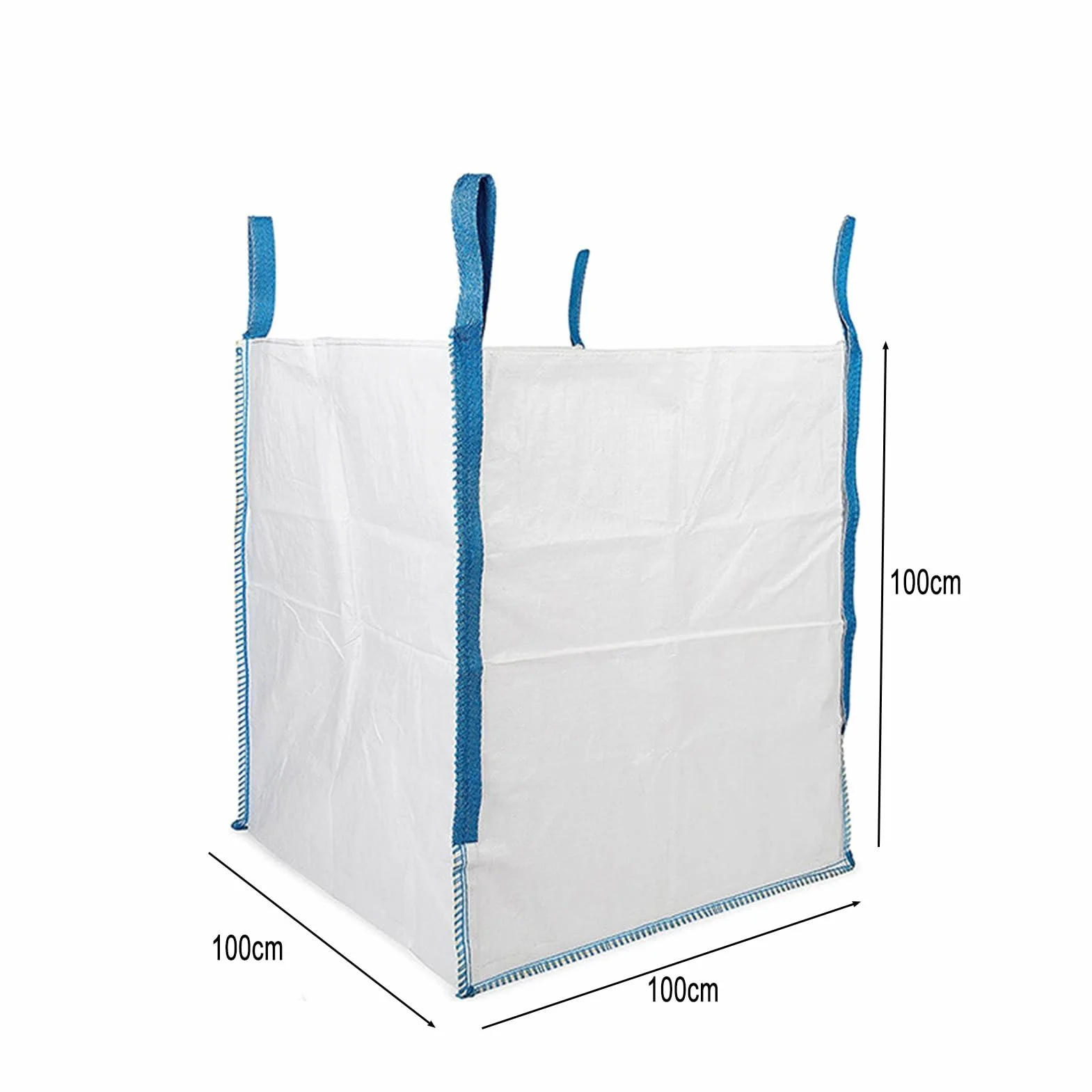 Sacchetti In Tessuto Morbido, Sacchi For Contenitori Resistenti All'usura, Sacchi For Rifiuti In Polipropilene For Forni For Demolizioni E Costruzioni, For Materiali Da Costruzione(4PCS,100*100*100)
