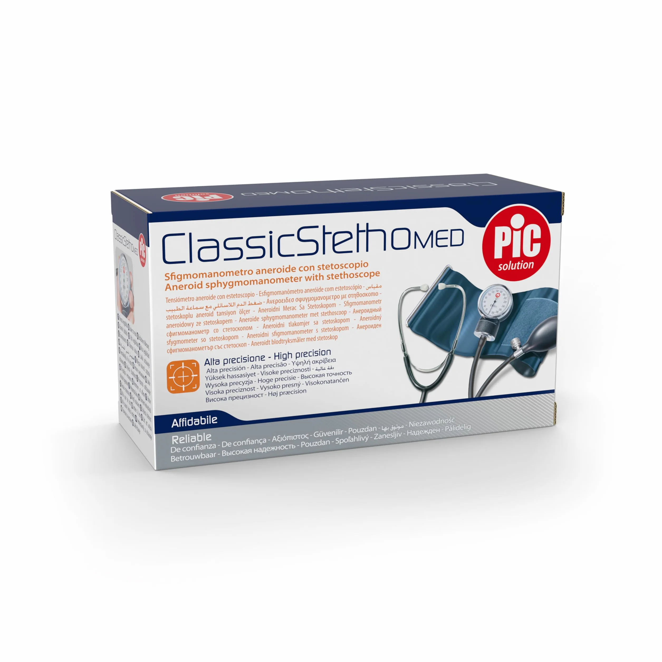 Pic Solution Misuratore di Pressione Aneroide ClassicStethoMED con Stetoscopio