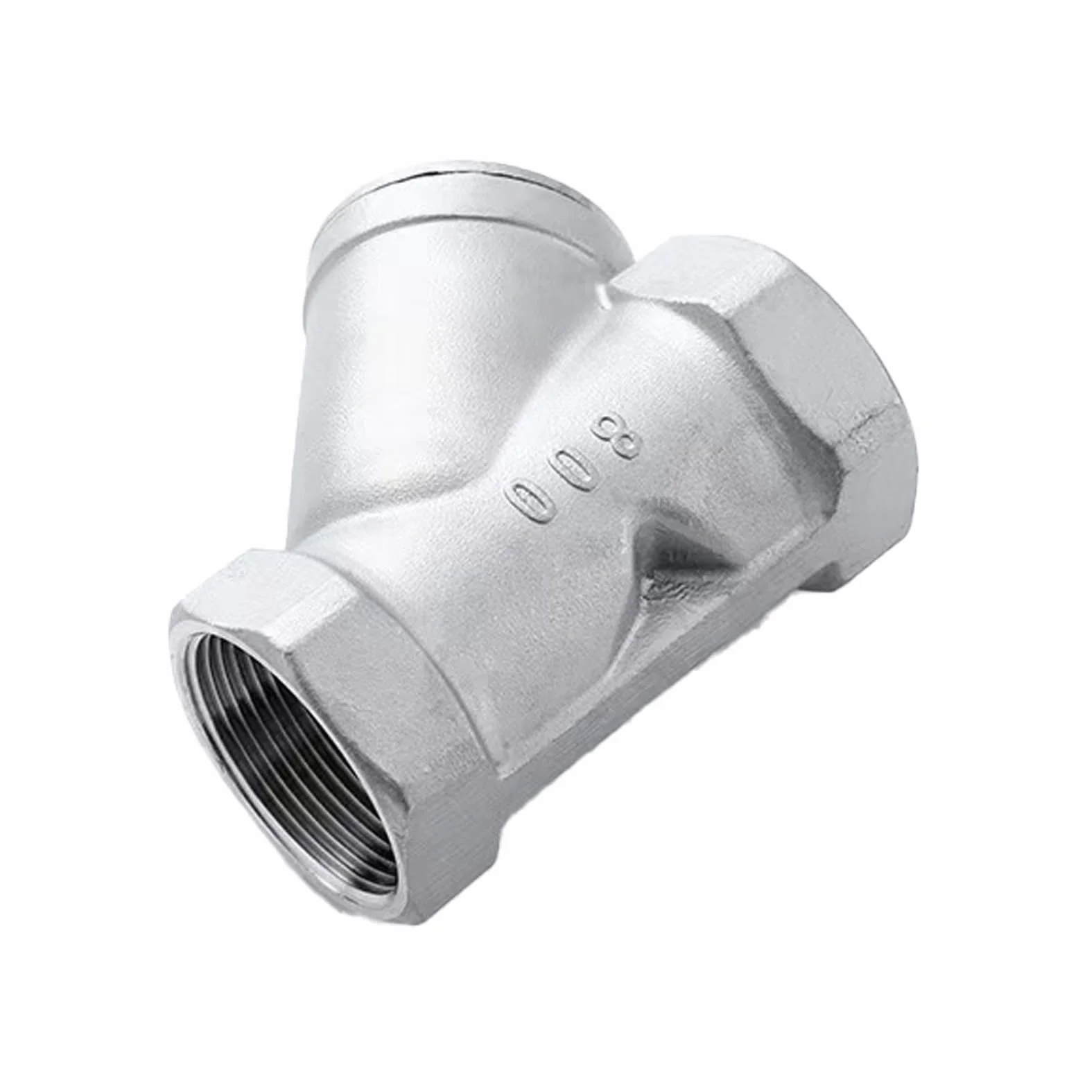Filtro a Y in acciaio inossidabile 304, valvola filtrante for tubi filettati NPT, for impianti idraulici for pompe ad acqua for carichi pesanti, sistemi solari resistenti alle(3/8" DN10)