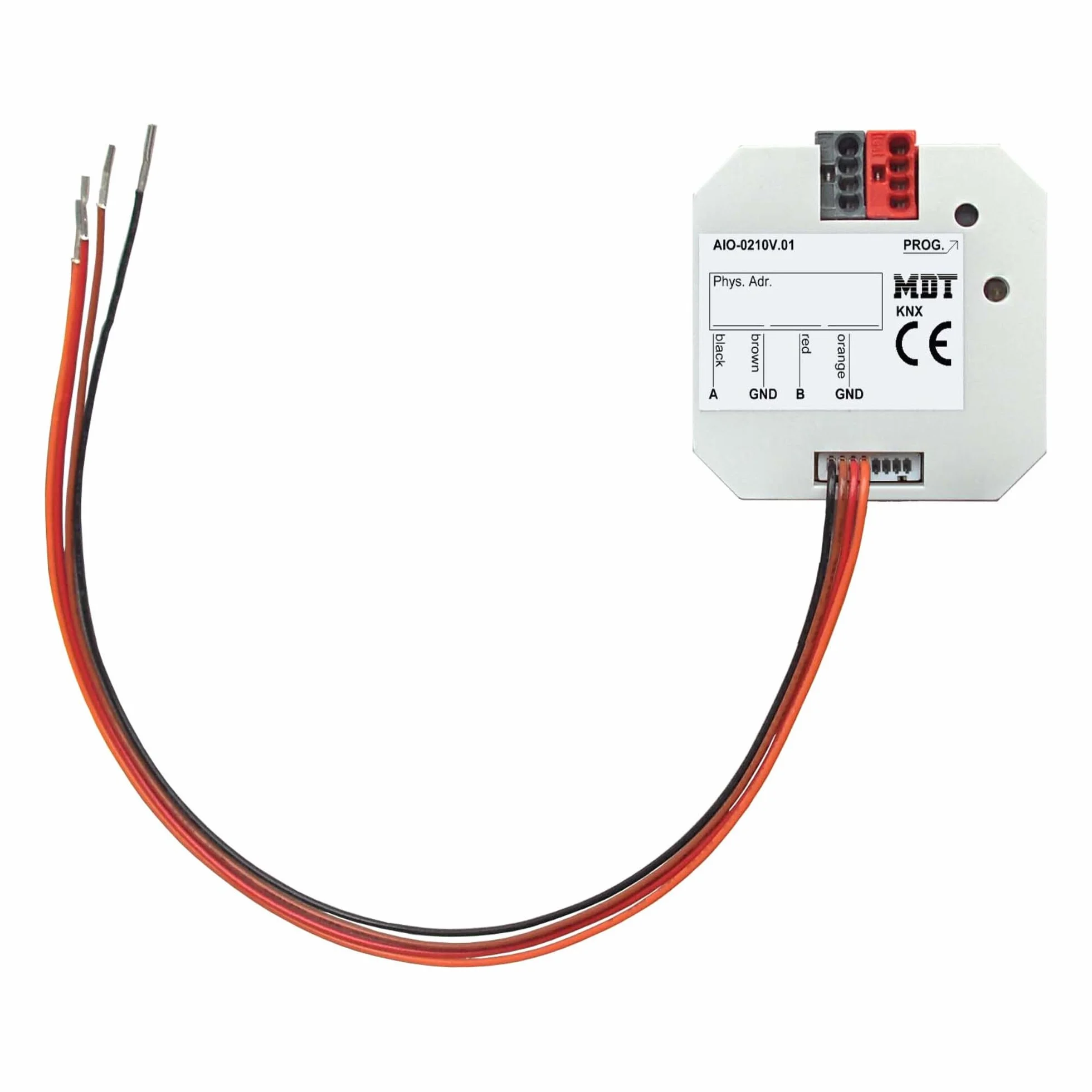 Attuatore di commutazione KNX, 2 volte, 0-10V, ingresso/uscita commutabile