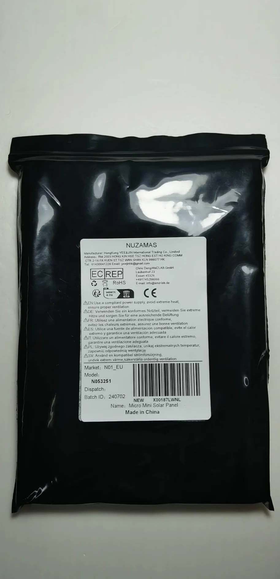 NUZAMAS - Celle solari 4W 5V, connettore CC 3m, energia solare, fai da te, luce giardino, progetti scientifici, giocattoli, caricabatteria 3,7V