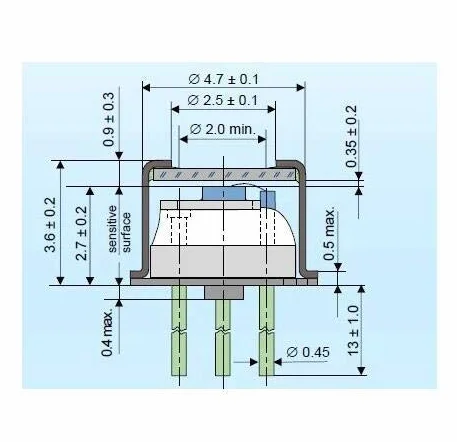 Photodiode TO52S1 APD - Fotodiodo ad alta velocità e alta sensibilità, AD500-8