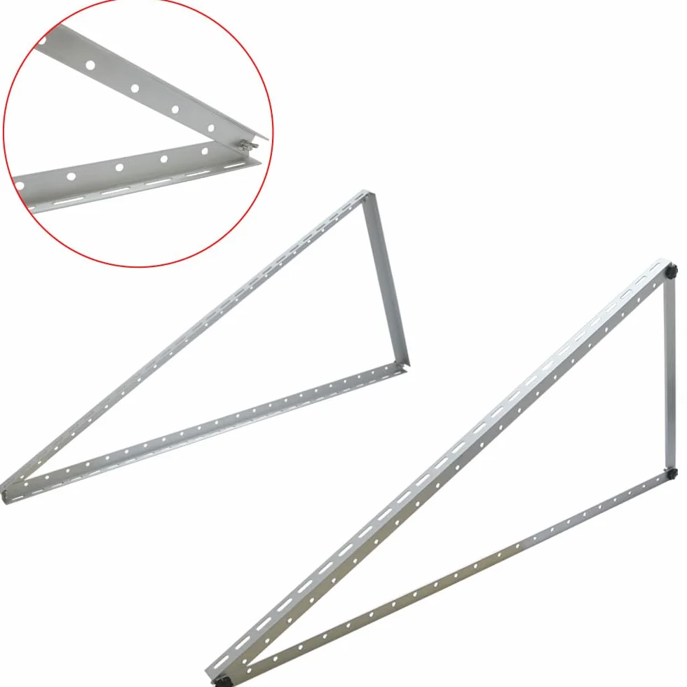 Supporto per pannello solare fino a 118 cm, pannello solare PV | regolabile 0-90° | Set | alluminio | materiale di montaggio