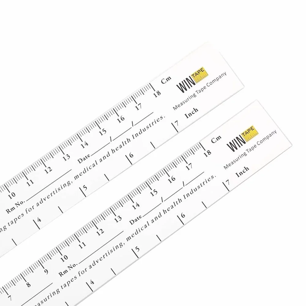 WINTAPE Educare Righello per Ferite 18 cm 7'' Carta Confezione da 100 Pezzi Misuratore Medico