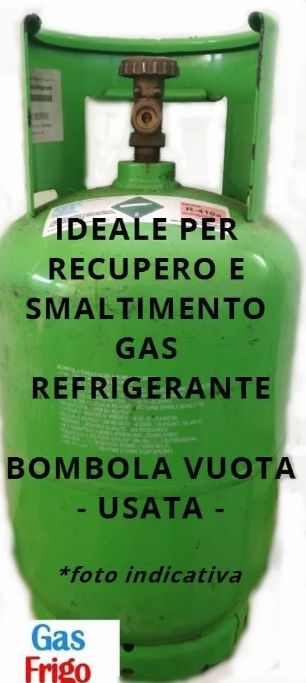 Bombola vuota 40 lt per smaltimento/recupero gas refrigeranti-usata quasi nuova