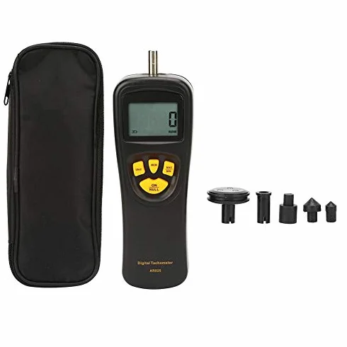 Contagiri digitale, contagiri LCD a palmare RPM Tachimetro 0,5-19999 giri/min, contatore tester ad alta precisione con funzioni di mantenimento della retroilluminazione