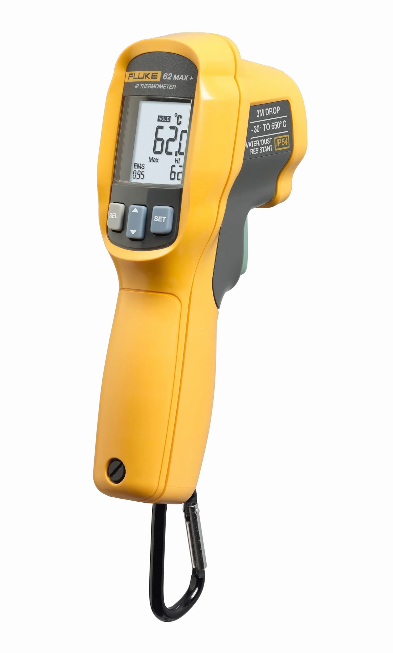 Fluke 62 MAX+ Termometro a infrarossi con laser doppio -30 +650°C D:S=12:1