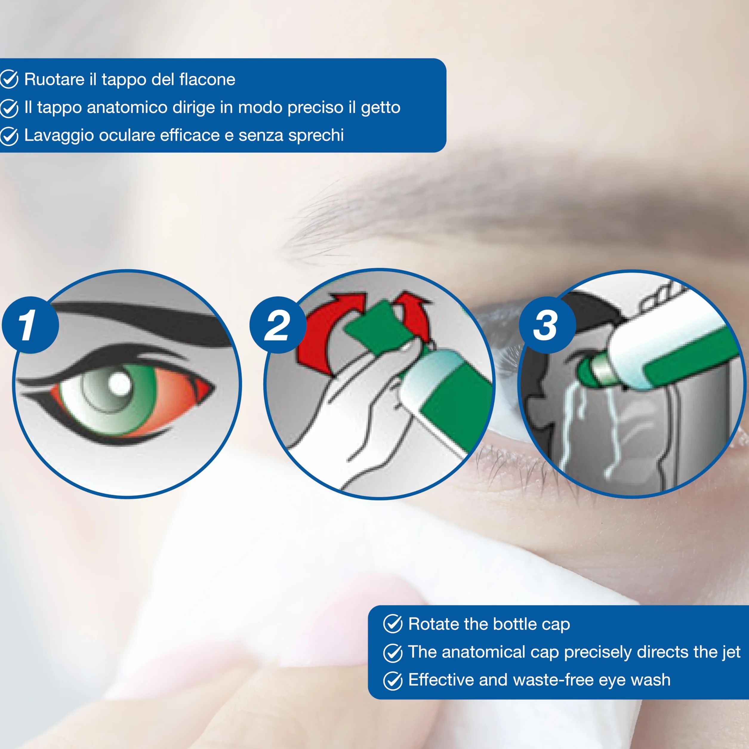 PVS - Soluzione Lavaggio Oculare, 500 ml Sterile, 34888