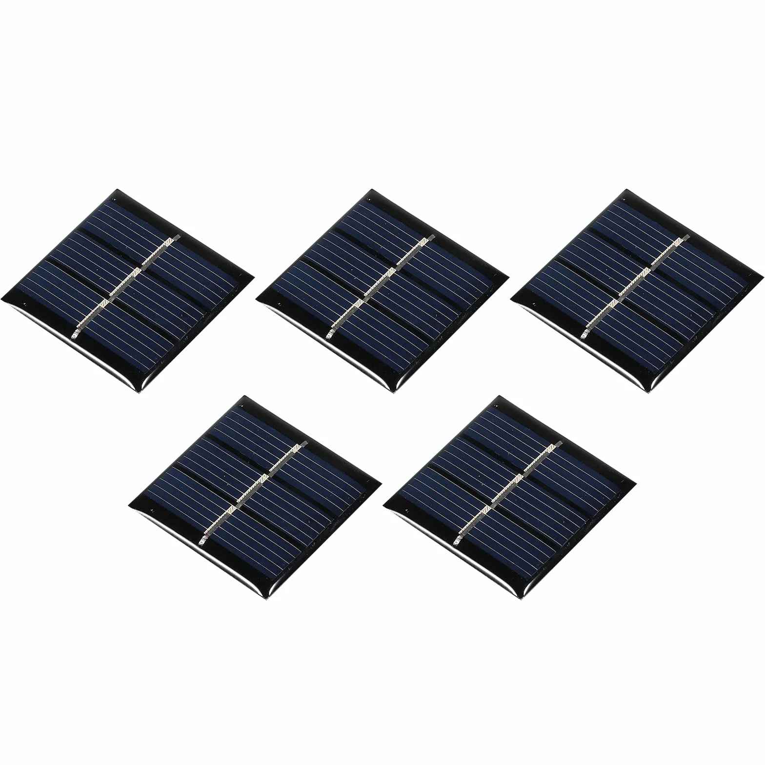 sourcing map Mini pannello solare cella 1,5 V 60 mA 0,09 W 30 mm x 30 mm per progetti di energia elettrica fai da te confezione da 5