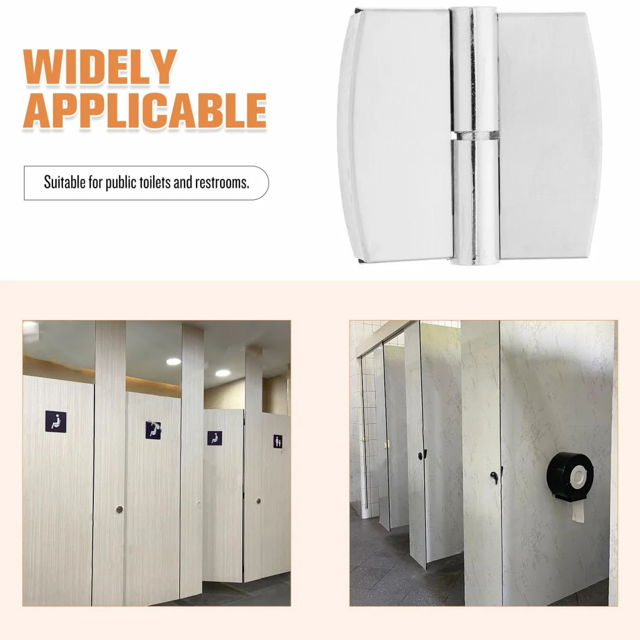 Cerniere in Acciaio Inossidabile per Porte con Chiusura Automatica Regolabili 3.15x2.95x0.59in per Uso Commerciale