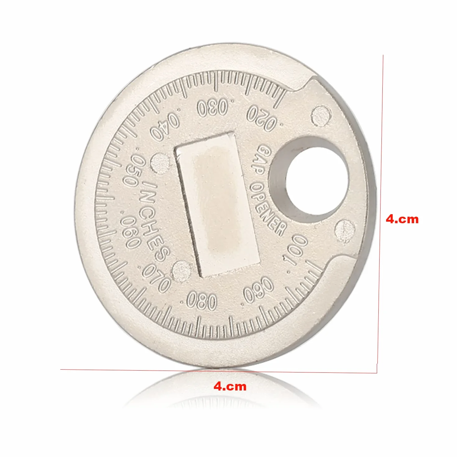 Strumento Gap Plug Gap, Gapper Gauge Wire Plug Gap, Candela Gap Gauge Strumento di misurazione Filo Candela Gap Gauge Strumento Scala da 0,020 a 0,100 pollici..
