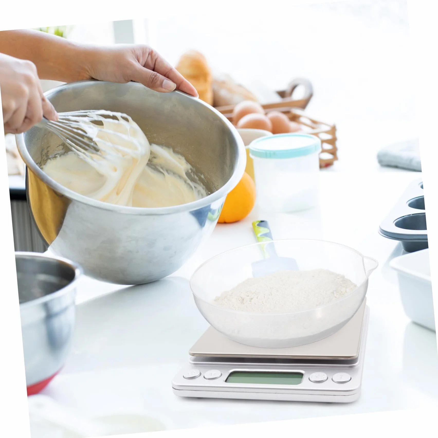 Bilancia da Cucina Accessori Ciotola per Bilancia In Plastica Robusto Grande Vassoio per Pesi Precisi Piccoli Alimenti Riutilizzabile Per Bilance Digitali