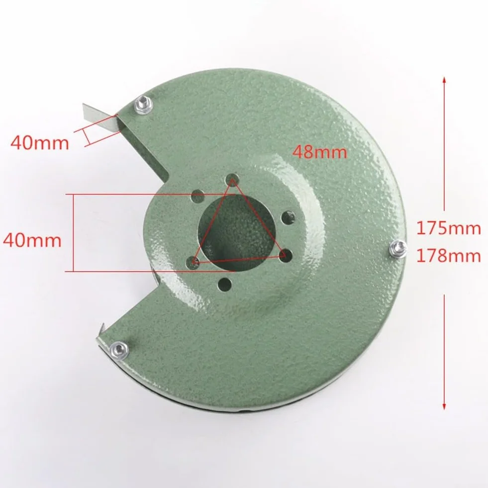 Copertura protettiva per smerigliatrice da banco 15,2 cm, rettificatrice tipo 150, protezione sicurezza, ferro, verde