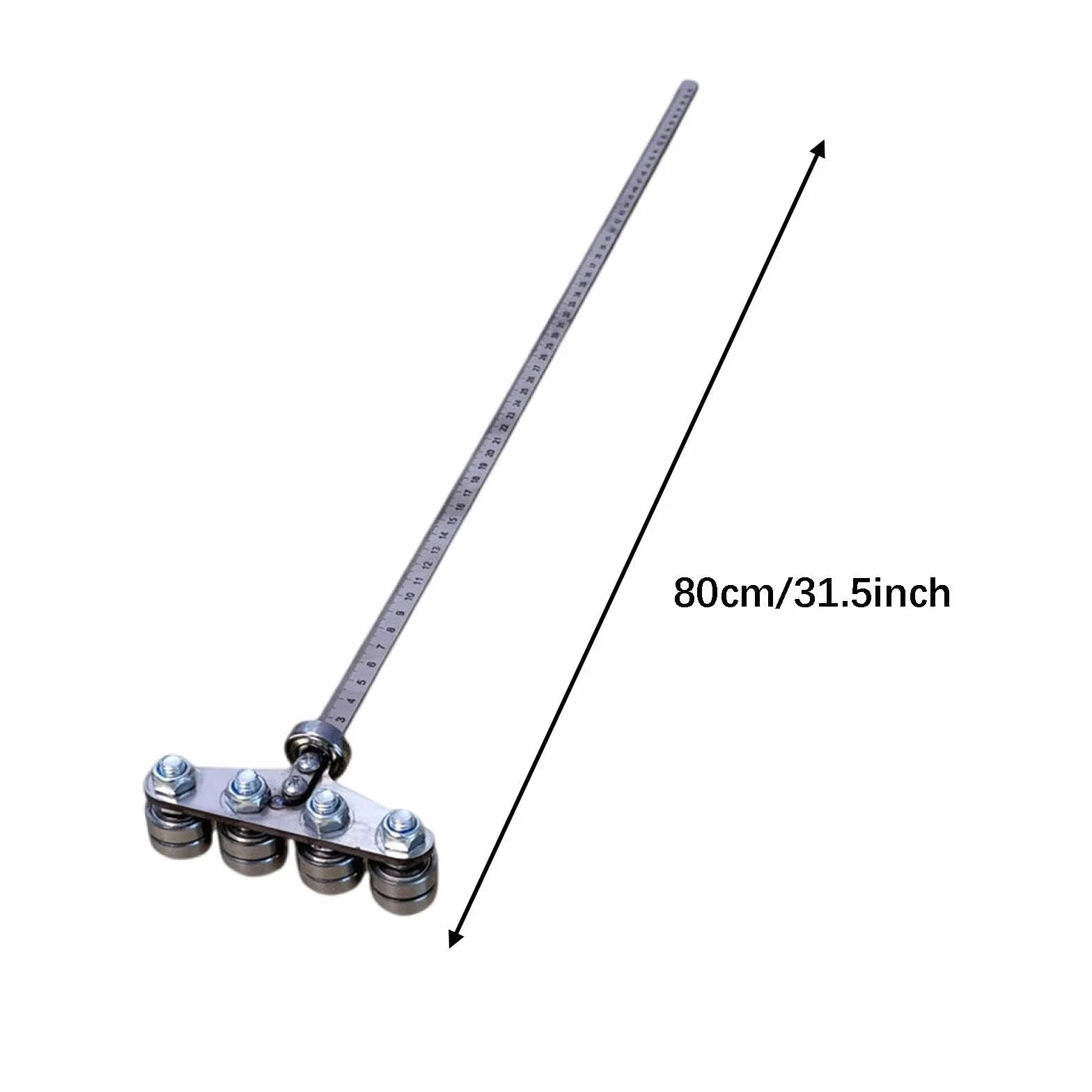 KESOTO Guida per con righello di profondità, accessorio robusto in metallo per lavori di falegnameria, posizionamento, taglio, rifilatura e fresatura, Style L