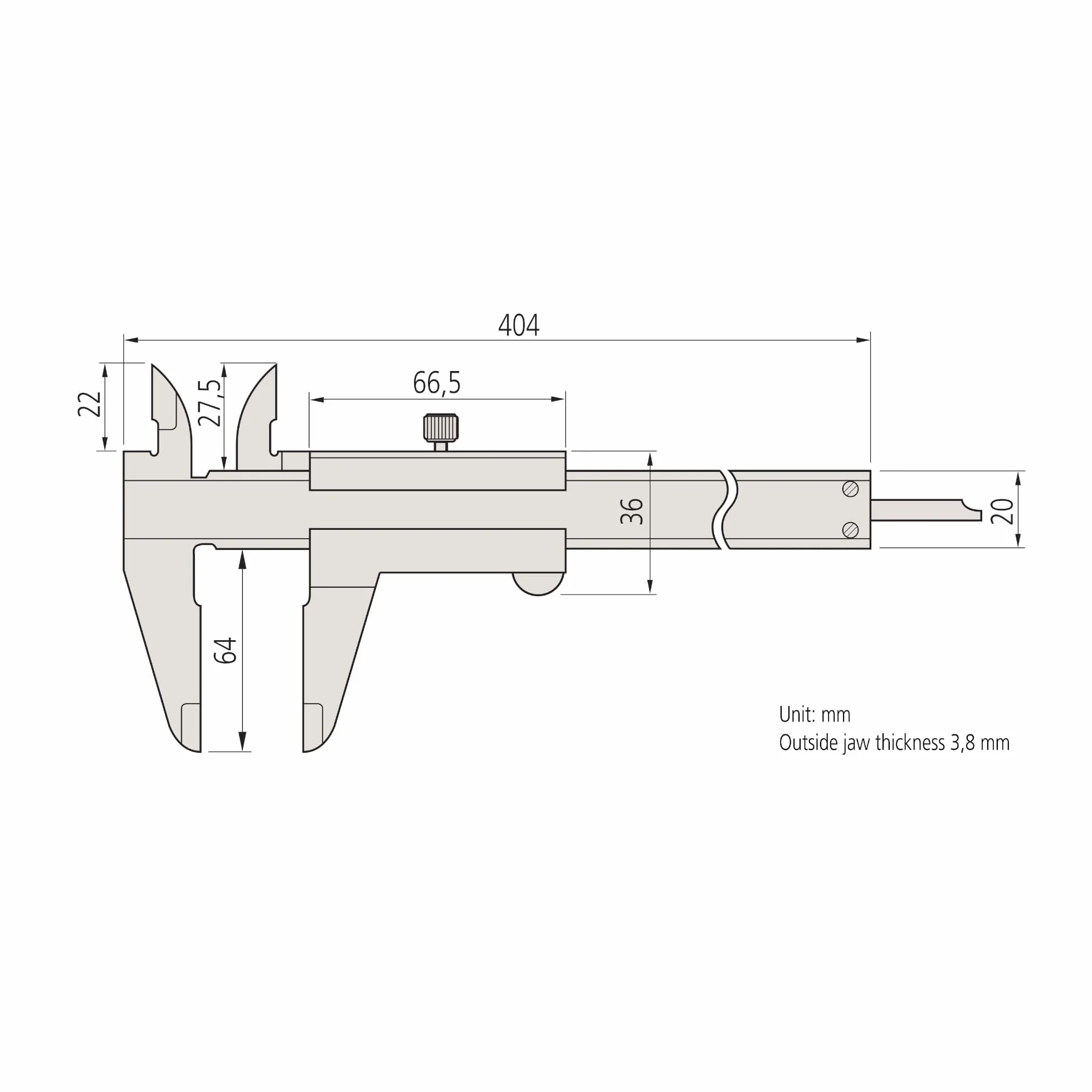 Mitutoyo 530-122 calibro a vernier, gamma 0mm-150 mm, precisione di 0,03 mm | Lettura 0,02 mm, meccanico, robusto