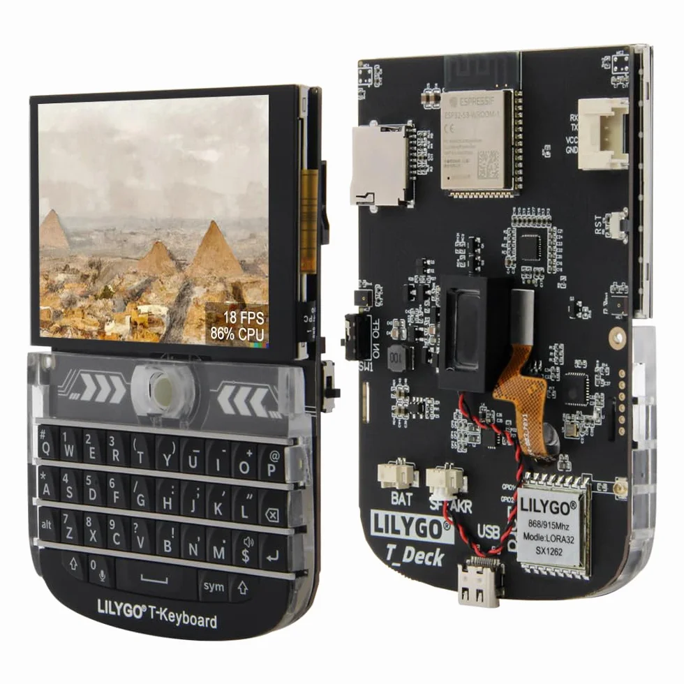 LILYGO T-Deck ESP32-S3 LoRa BLE WiFi TTGO Modulo LoRaWAN Scheda di sviluppo a lungo raggio con schermo LCD da 2,8" (433 MHz)