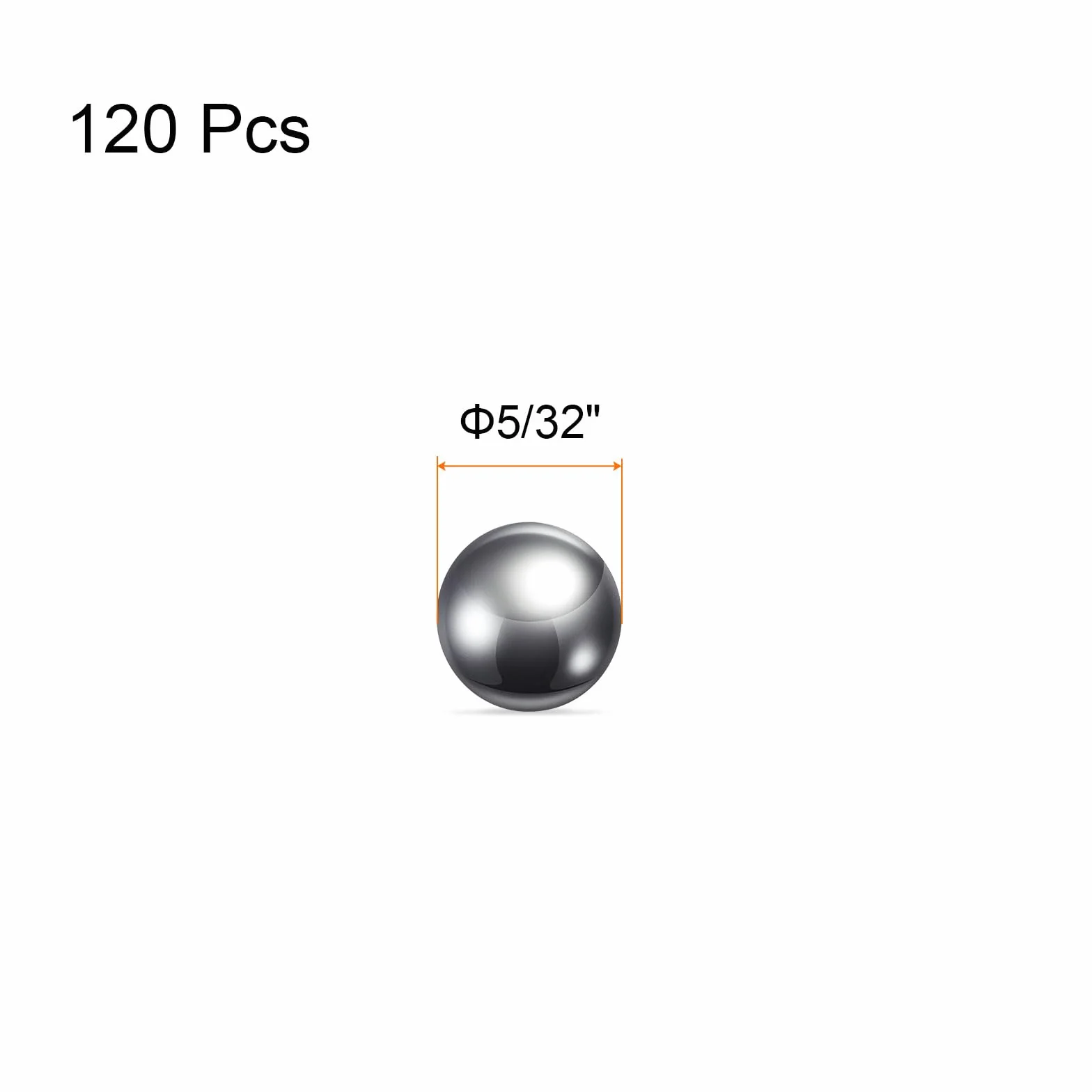 QUARKZMAN Precisione Sfere 5/32" Diametro 440C Cuscinetto a Sfera Acciaio Inossidabile G25
