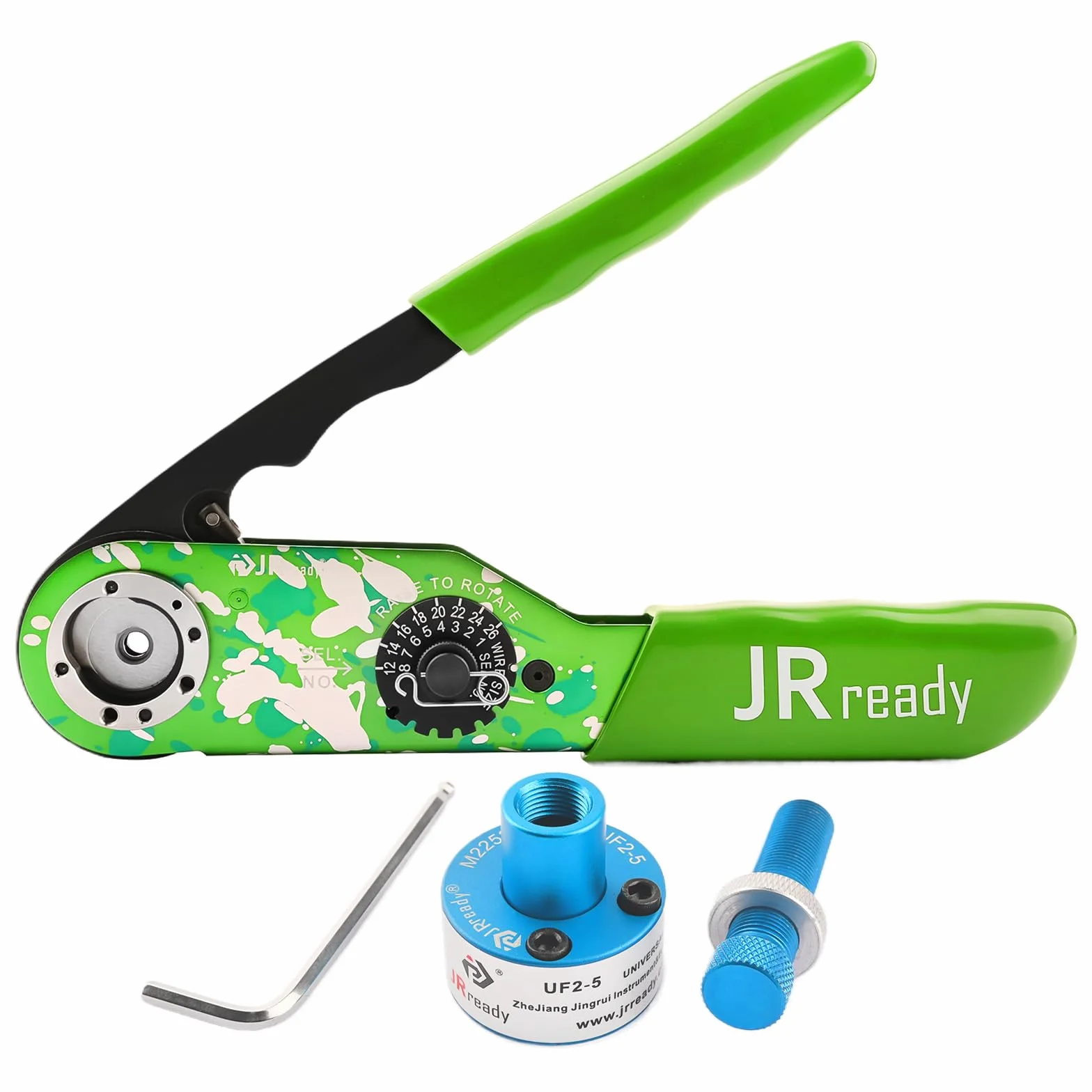 JRready ST2175 NEW-ASF1G Crimpare #12#16#20 Dimensione chiusa con UF2-5 Posizionatore regolabile per connettori pesanti Connettore MIL ecc Connettore elettrico