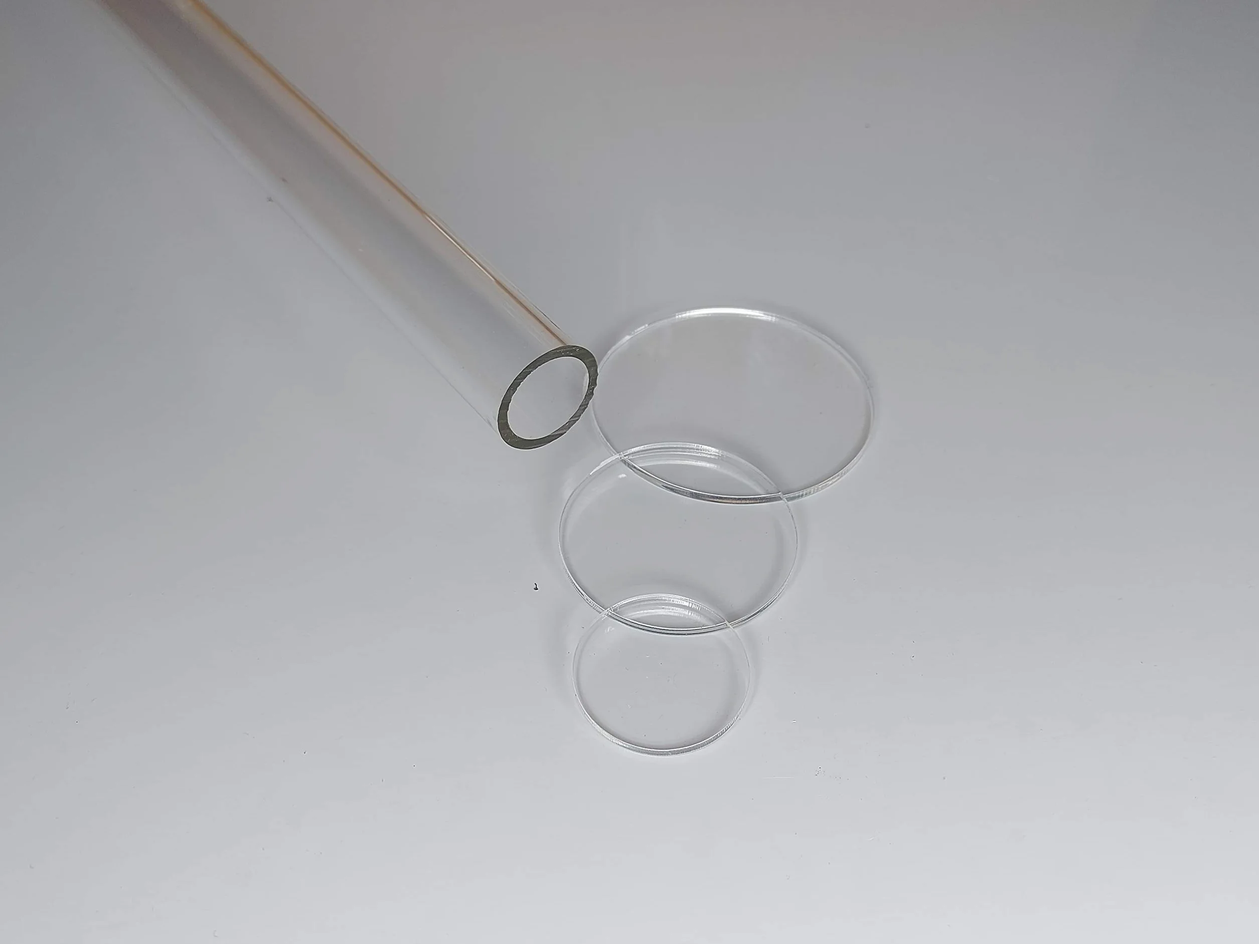 Tubo in acrilico XT trasparente 70 x 60 mm Lunga 1000 mm (1 metro)