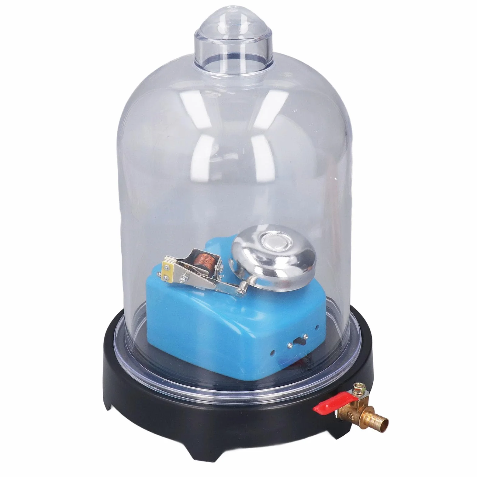 Kit Campana per Vuoto, Dimostrazione di Fisica del Suono, Barattolo in PVC Trasparente, Strumenti Laboratorio con Dimostrazione 'aspirazione, Disco del Cappuccio