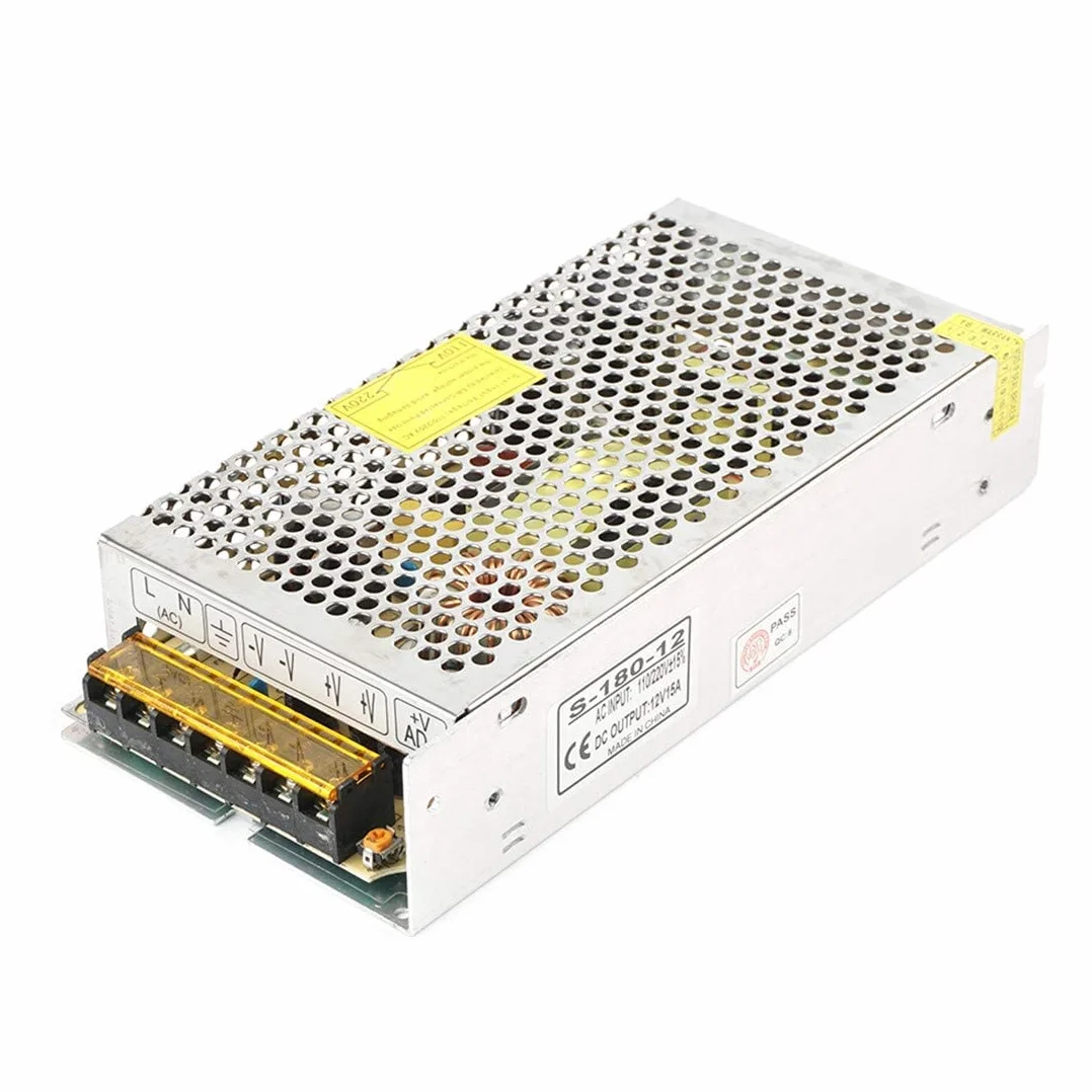 Trasformatore 12V 180W AC220V DC12V 15A Regolato Commutazione Alimentazione per LED Striscia Stampanti 3D
