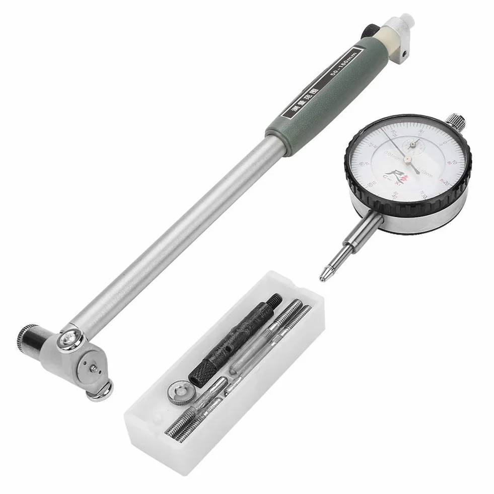 Alesatori, Diametro 50-160MM Indicatore del Diametro del Calibro indicatore del Diametro misuratore Kit del Cilindro del Motore di misurazione per l'impostazione dei diametri del Foro