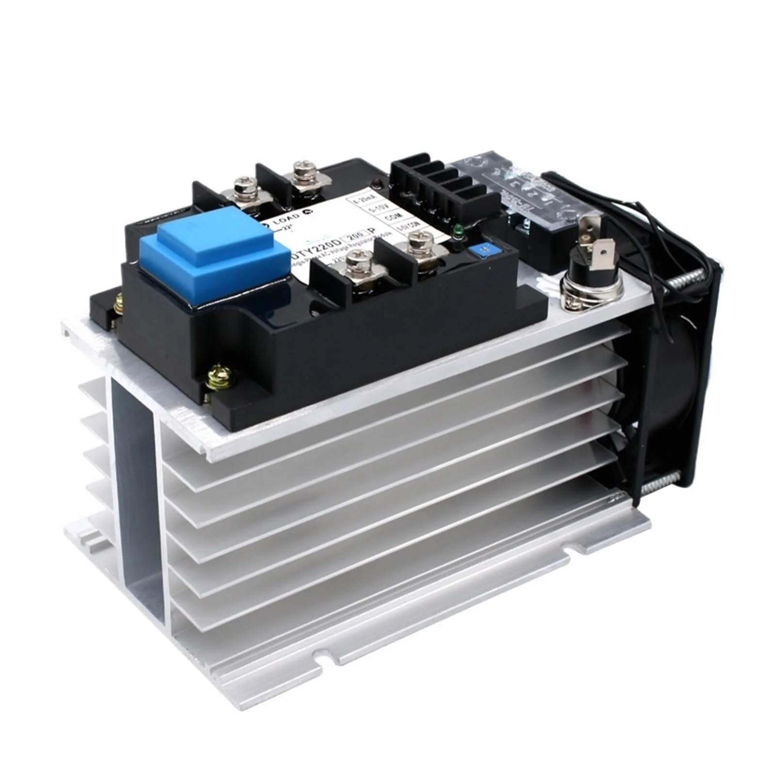 Relè a stato solido Modulo regolatore di tensione CA monofase 220V 380V 150A 180A 200A Modulo regolatore di potenza con isolamento completo migliorato con dissipatore di calore(150A,220V)