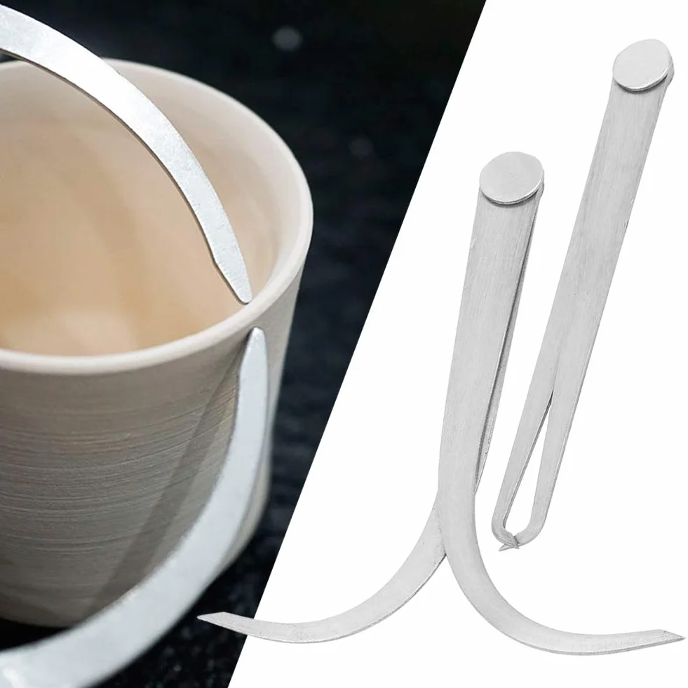 Calibri Interni Esterni da 6 Pollici, 2 Pezzi da 150 Mm in Acciaio Inossidabile Calibri a Giunto Fisso Set di Strumenti di Misurazione per Misurare la Scultura, Vasaio, Argilla, Tubo