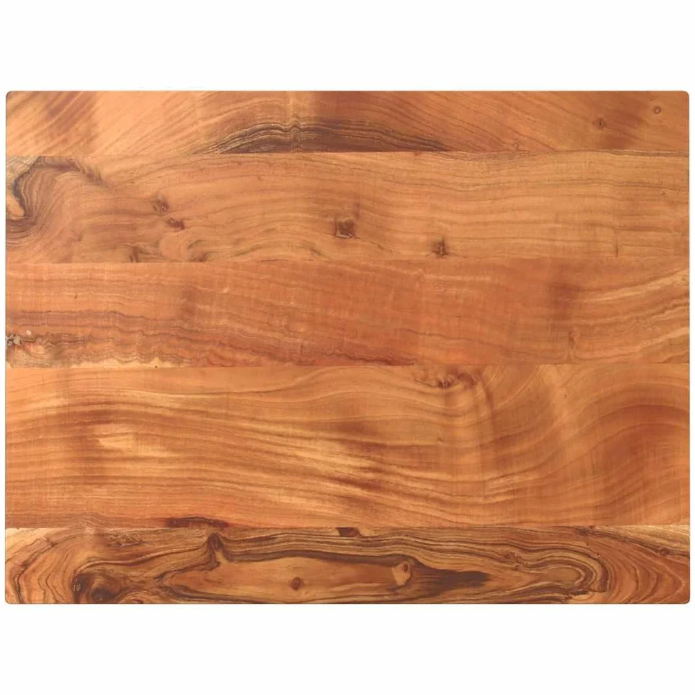 vidaXL Piano Tavolo 80x60x3,8 cm Rettangolare Legno Massello Acacia, Piano per Tavolo Rettangolare, Piano Tavolo in Legno, Piano per Tavolo da Pranzo