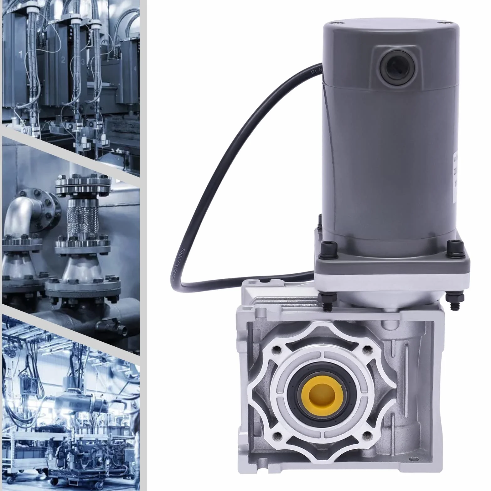 Motore a ingranaggio DC da 12 V, 120 W, 1800 giri/min, velocità di rotazione regolabile, con autobloccante per griglie/miscelatore/porte/finestre (50 k)
