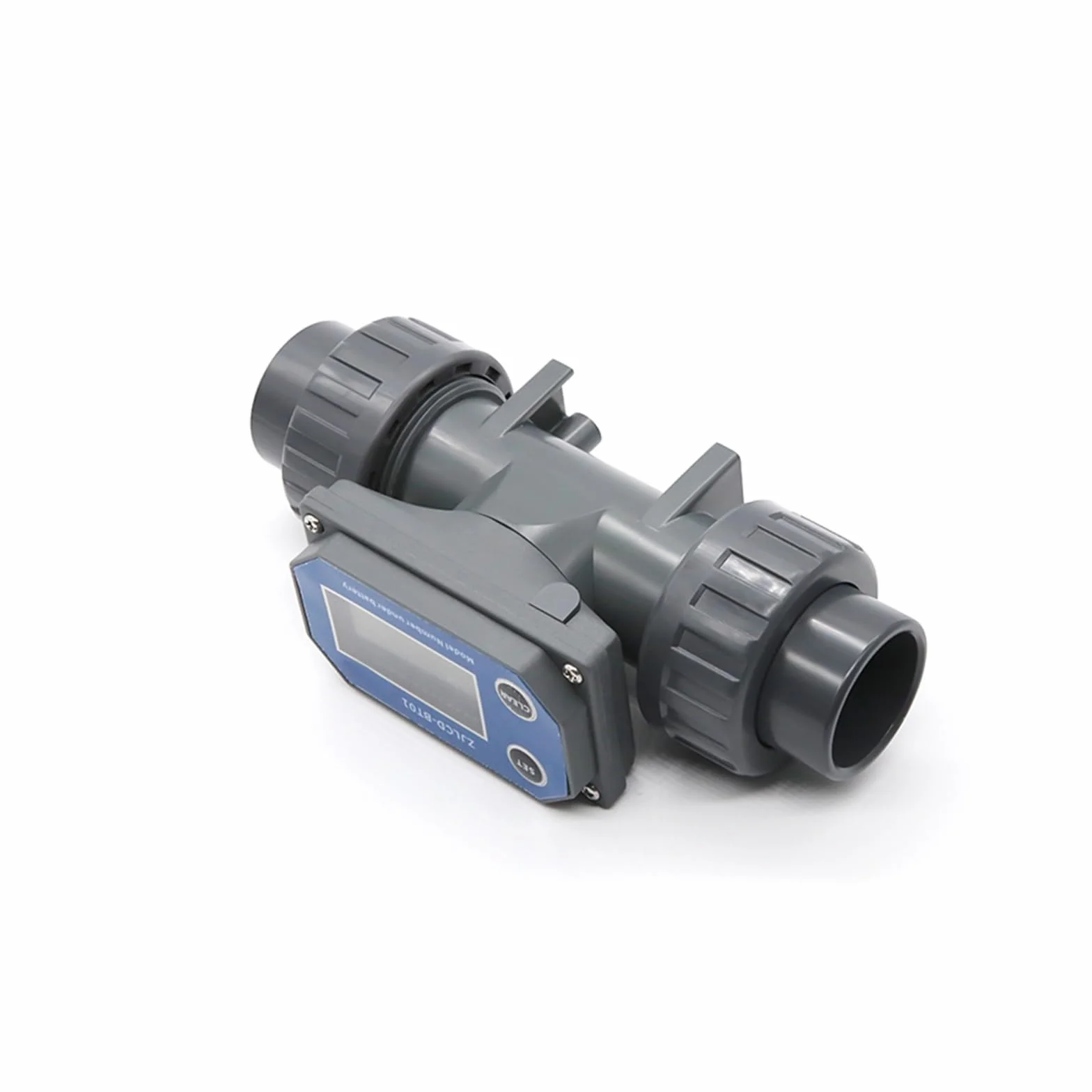 Misuratore di portata Misuratore di portata DN25-80, misuratore di portata elettronico con display digitale LCD, acqua liquida for tubi in PVC ZJLCD-BT01 for irrigazione agricola/giardino(DN50,With ca
