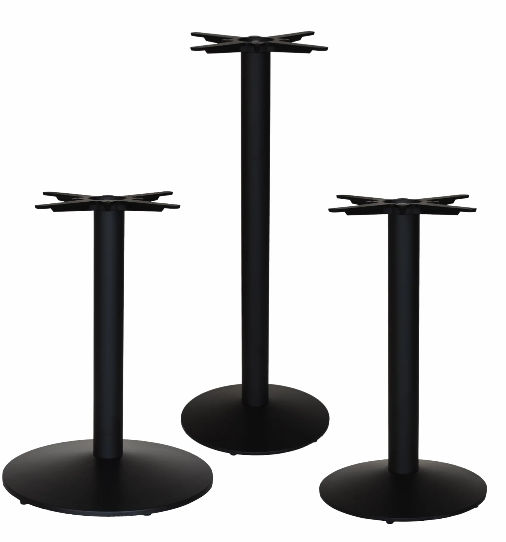 ZStyle Base Tavolo - Gamba Tavolino - Piede - Metallo - Tavolino - Base Tonda - Per Bar Ristoranti Catering Bistrot - Basamento Tondo - Piede Centrale - Interno/Esterno (G756: ⌀ base 55 cm/h 73 cm)