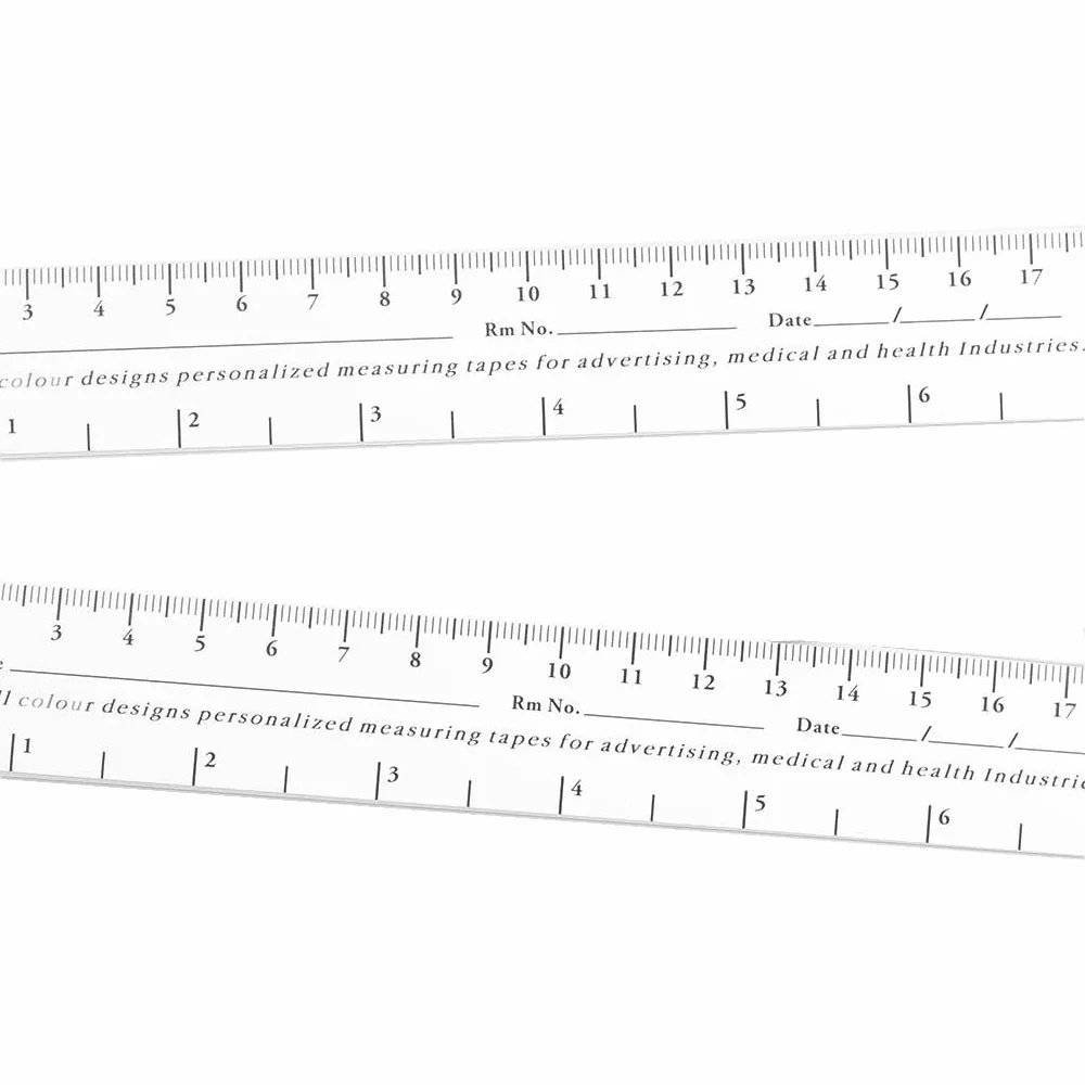 WINTAPE Educare Righello per Ferite 18 cm 7'' Carta Confezione da 100 Pezzi Misuratore Medico