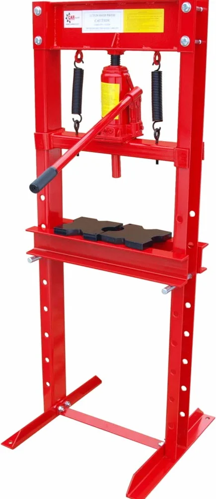 Carmax Pressa Idraulica da 12 Tonnellate + Set di 52 Pezzi – Pressa da Officina Idraulica con Puntale 12000kg
