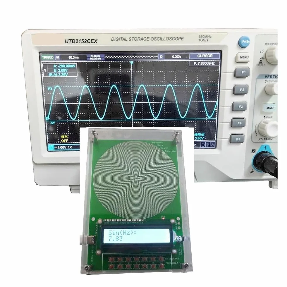 Generatore di Risonanza delle Onde 7,83 Hz, Regolabile da 0,01 Hz a 100000 Hz