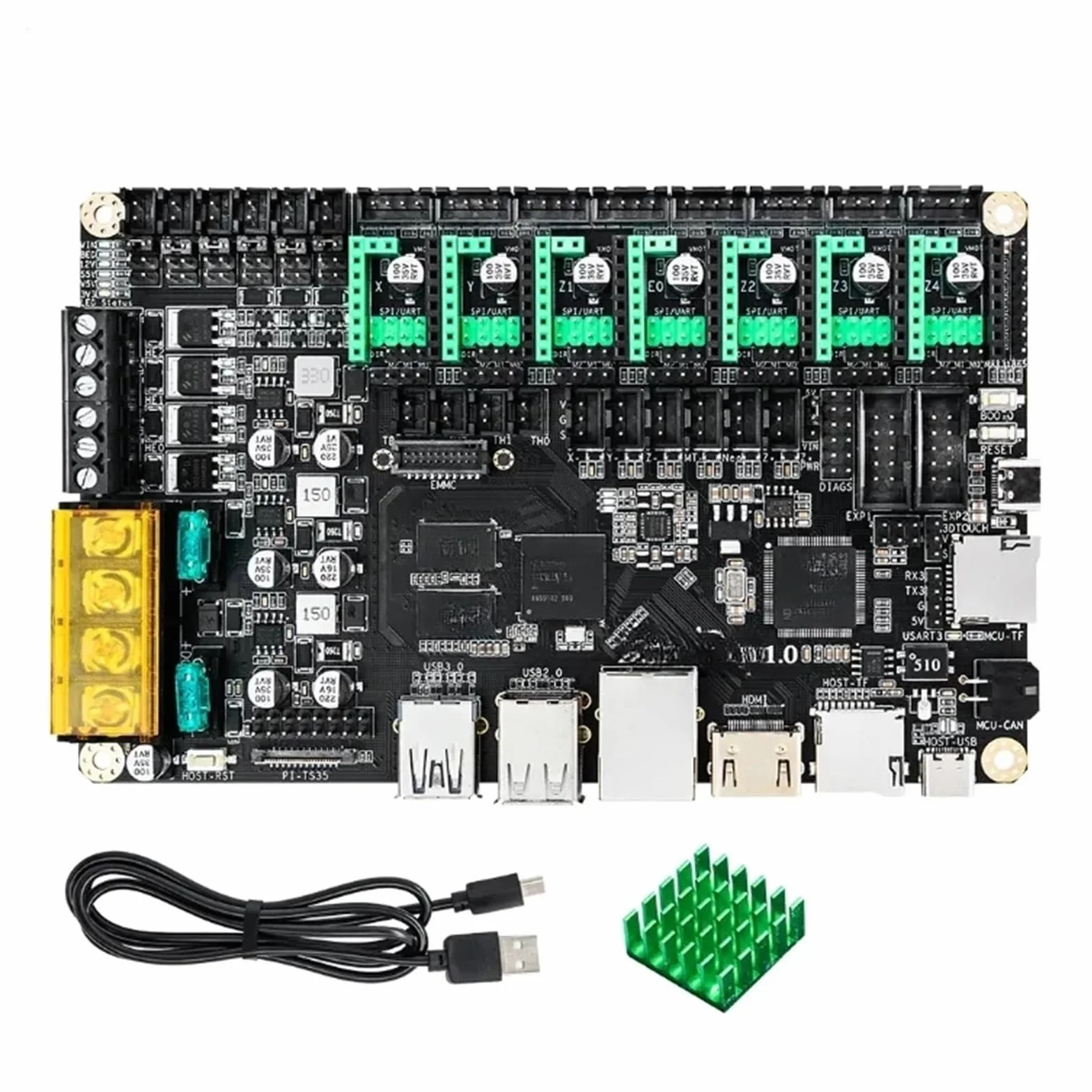 Compatibile Con Makerbase MKS SKIPR, SOC Quad-core 64 Bit, Compatibile Con Raspberry Pi Voron, Scheda Di Comando Ad Alta Velocità(Suit 1)
