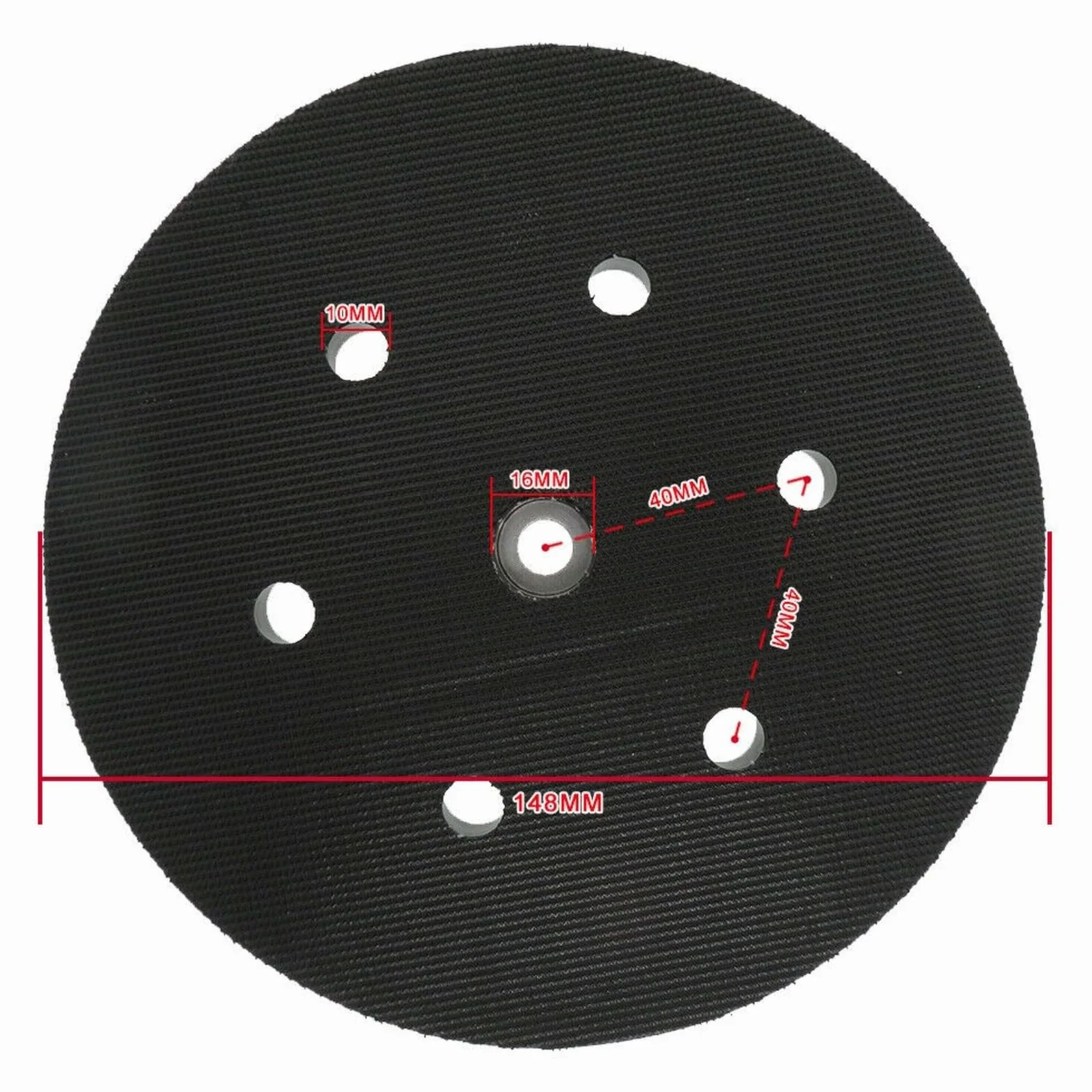 Disco abrasivo elettrico a 6 fori da 15,2 cm, densità media dura, per Metabo SX E 425 XL SX E 450 SXE 450 TurboTec, diametro 150 mm