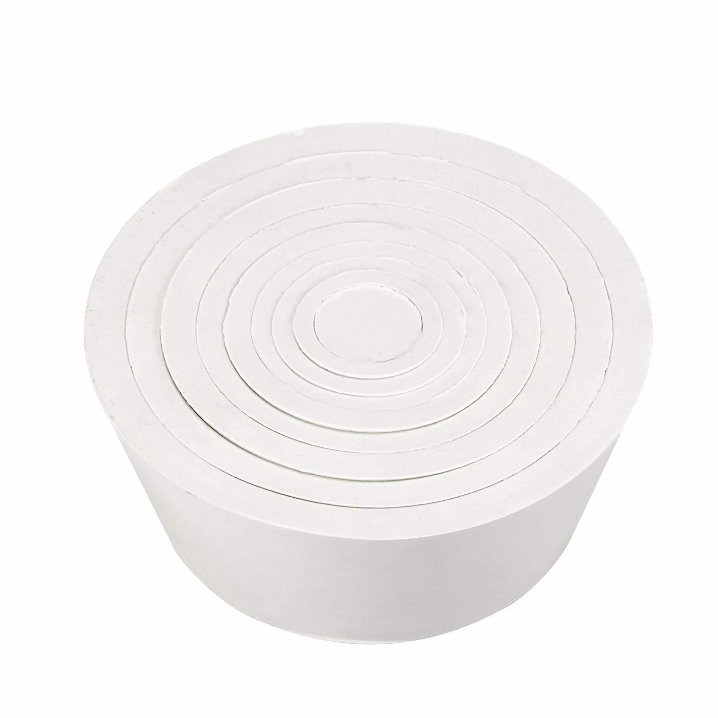 9-Pack Coni Adattatori per Filtro, Collare Affusolato Durevole, Set Adattatori Coni per Tappo in Gomma Imbuto Buchner, Bianco