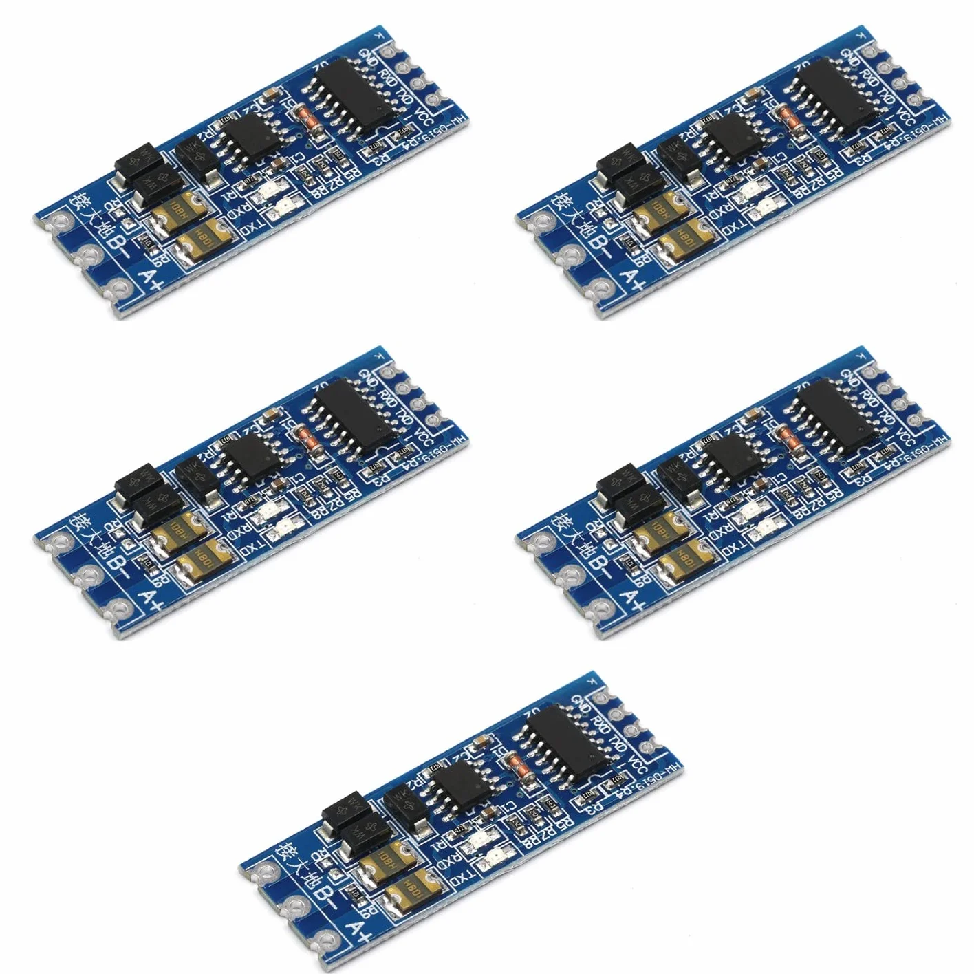JZK 5PCS TTL a RS485 modulo, 485 a porta seriale UART livello conversione reciproca, hardware controllo automatico del flusso, TTL Turn RS485 3.3V 5V