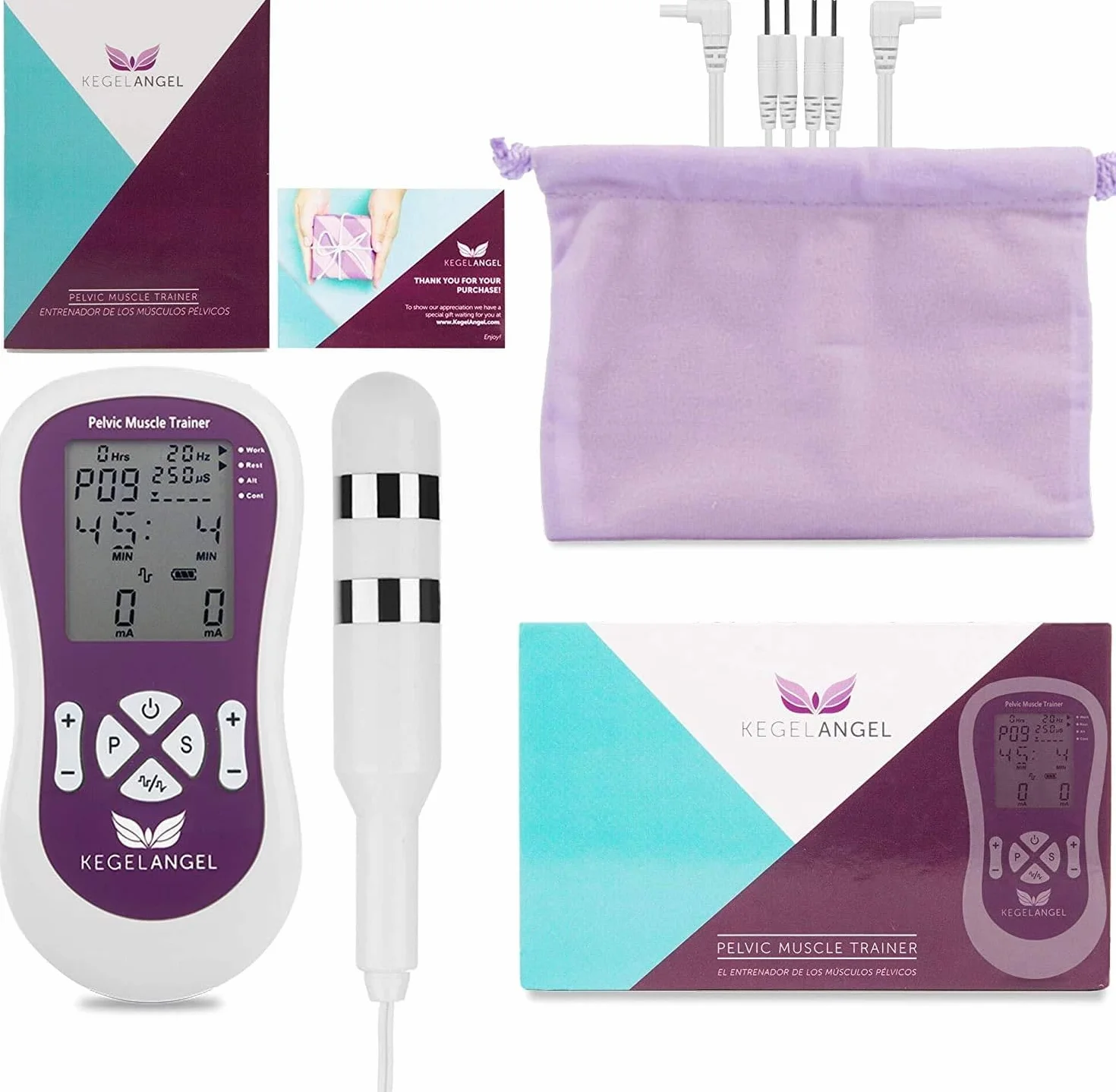 med italia service - pelvifine kegel angel elettrostimolatore per incontinenza e per riabilitazione del pavimento pelvico - ANGEL